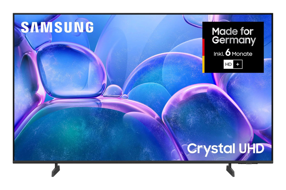 Samsung Crystal UHD 4K U7099F 55 Zoll (138 cm) LED Fernseher, Crystal Prozessor 4K, MetalStream Design, SmartThings, Knox Security, Gaming Hub, AI