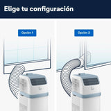 Pinguino Compact PAC ES72 YOUNG Aire Acondicionado Portátil 8.300 BTU/h, 2,1 kW, hasta 60m³, Función Deshumidificador y Ventilación, Temporizador 24