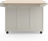 Homestyles Dolly Madison Mobile Kitchen Island Cart, Drop Leaf Breakfast Bar