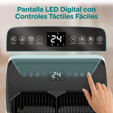 SereneLife Aire Acondicionado Portátil 14000 BTU con WiFi, Climatizador 3 en 1 Frío, Ventilación y Deshumidificador, Smart con Kit de Ventana, para