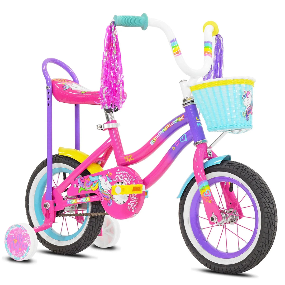 12 inches Unicorn Bike,Pink and Purple