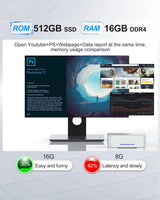 KAMRUI GK3Plus Mini PC, 16GB RAM 512GB M.2 SSD Mini Computers