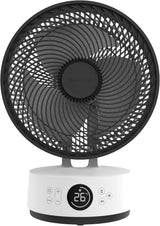 MEACO MeacoFan Sefte Tischventilator - 10 Luftumwälzer mit 12 Geschwindigkeiten - Horizontale und vertikale Oszillation - 3 Oszillationsbereiche -