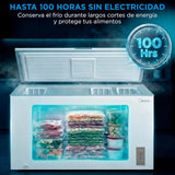 MIDEA Arcon Congelador Pequeño de 418L | Congelador Horizontal Convertible a Frigorífico con Motor Inverter, Control Electrónico de Temperatura,