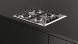 TEKA Placa de Gas Butano, 60 cm, 4 Fuegos, Mandos Ergonómicos, Seguridad Termopar, Parrillas Esmaltadas, HLX 640 KL
