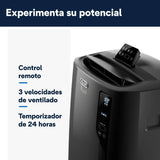 Pingüino PACEL112 Silent Aire Acondicionado Portátil Silencioso con Tecnología Eco Real Feel y Cool Surround, Función Deshumidificadora, 2.9 kW, 63 dB