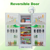 SMETA Nevera Gas con Congelador, 265L (203L+62L), 220V, Refrigerador Congelador Combinado, Refrigerador Camping Gas para Autocaravana, Garaje,
