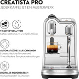 Nespresso Creatista Pro Kaffeemaschine von Sage, Edelstahl, Brushed Stainles Steel