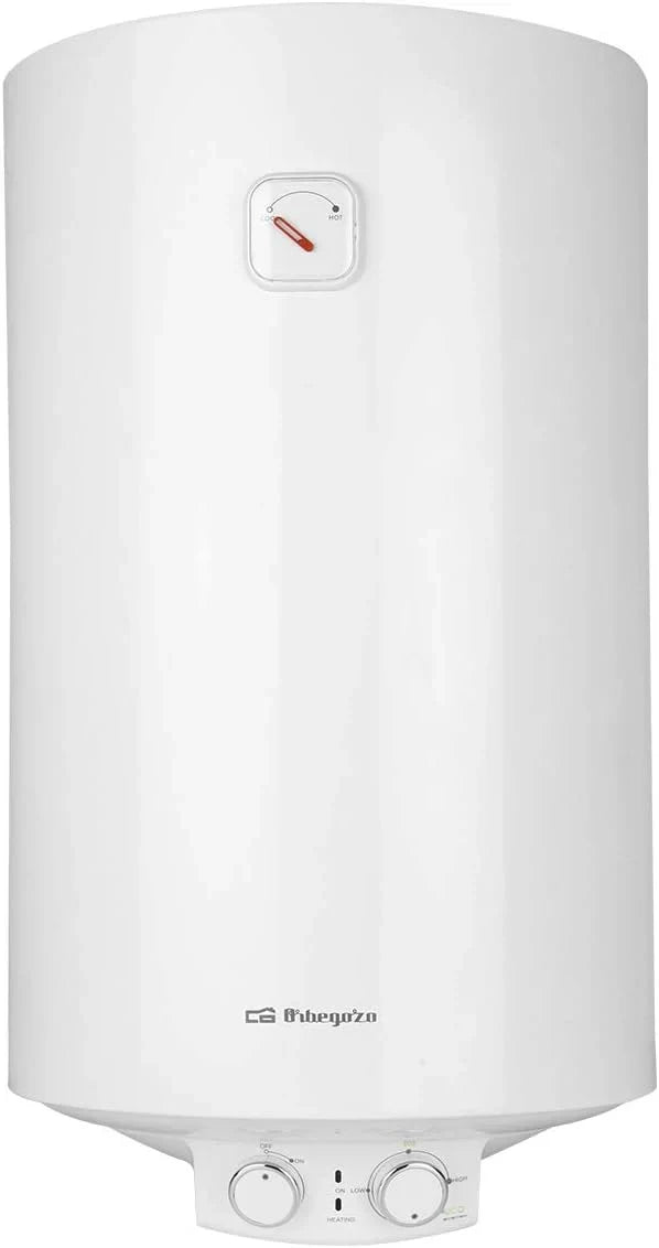 Orbegozo TRM 104 Termo eléctrico, 100 litros, bajo consumo, esmaltado vitrificado, función ON/OFF, ajuste ECO, IP-X4, temperatura máx. 75oC,