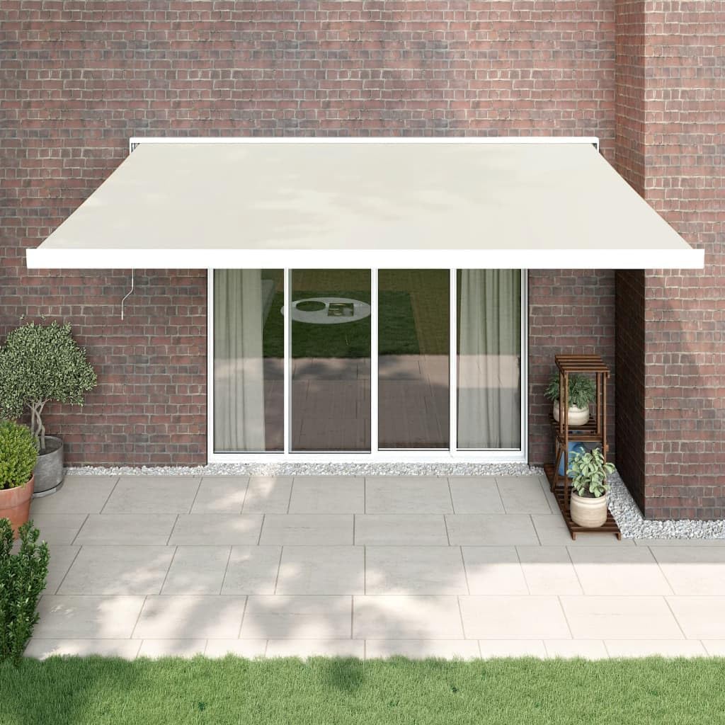 Toldo Articulado Eléctrico con Mando a Distancia, Toldo Retráctil 4x3 m, Toldo Exterior Enrollable, Toldo con Abrazadera, Toldo Motorizado Incluye