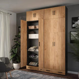 Vicco Armario Universal Ingo, Antracita/Roble Dorado, 80 x 183.8 cm