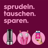 SodaStream Crystal 3.0 Wassersprudler mit 2x Quick-Connect CO2-Zylinder und 2x Glaskaraffen