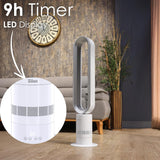 Zilan Turmventilator energiesparender BLDC Motor mit Fernbedienung Ventilator energiesparend oszillierend sehr leise Design Standventilator 10 Stufen