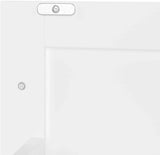 Moimhear Mueble de baño de pie, lavabo, lacado completo, tres cajones silenciosos, lavabo de cerámica integrado (blanco, 76 x 46 x 83,5 cm)