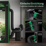 VIVOSUN Smart Klimaanlage, 7000 BTU, 4-in-1 Funktion mit Temperatur- & Feuchtigkeitssensor, Intelligente Fernbedienung, Ideal für Growzelte und