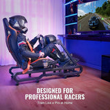 Soporte para Volante de Carreras VEVOR con Ruedas para Logitech G923/G920/G29, Cabina de simulador de conducción de Acero Resistente, Thrustmaster