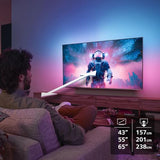 Philips Ambilight 55PUS8600 4K QLED Smart TV - 55 Zoll Display mit P5 Perfect Picture Engine Ultra HD, Titan OS, Dolby Vision und Dolby Atmos Sound