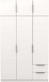 Miroytengo Armario Ghost Grande 6 Puertas y 2 Cajones Color Blanco Mate 203x119 cm
