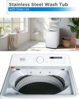 BLACK+DECKER 0.9 Cu. Ft. Portable Washing Machine - 5 Wash Cycles